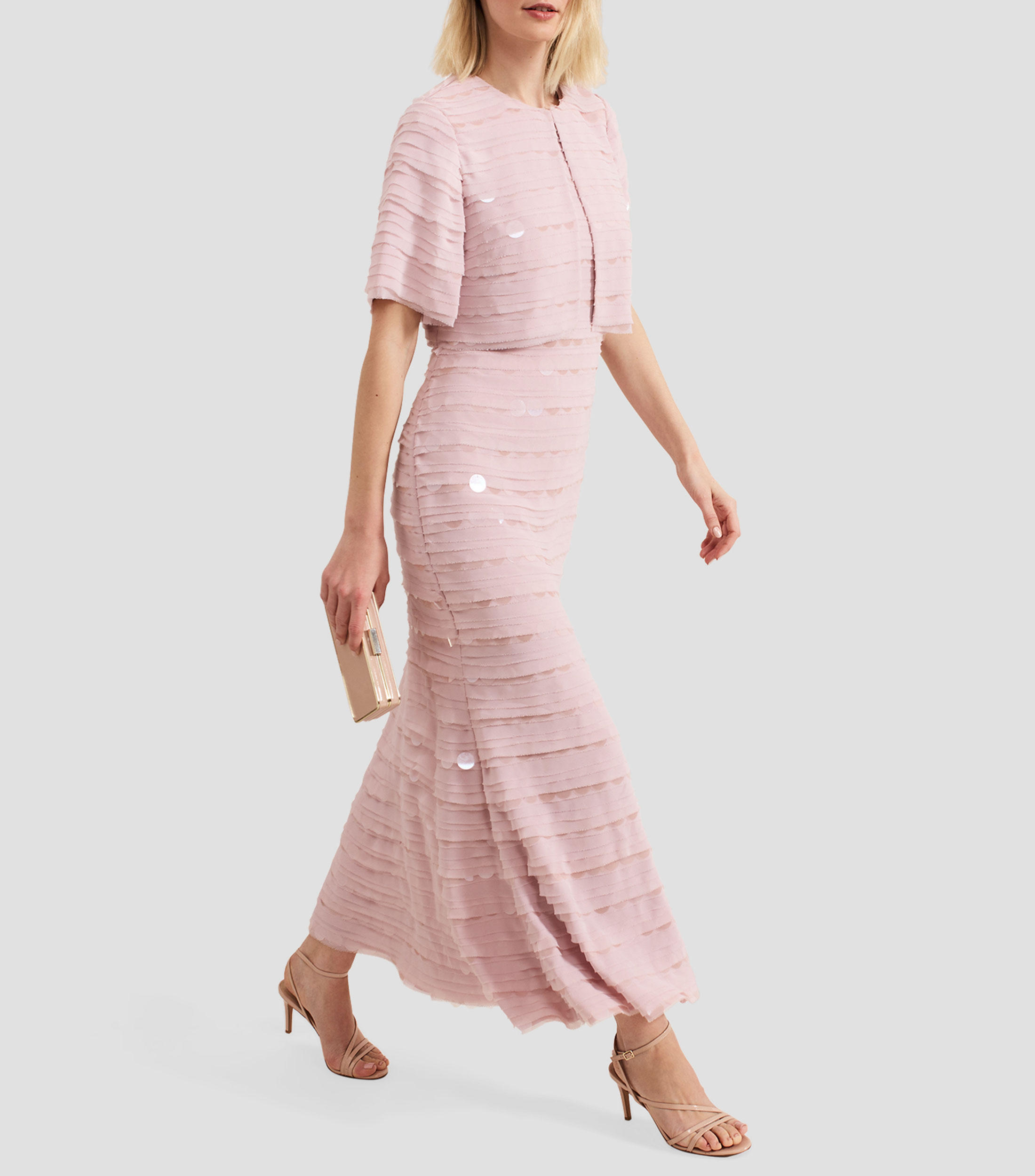 Vestido Maxi con Lentejuelas Mujer
